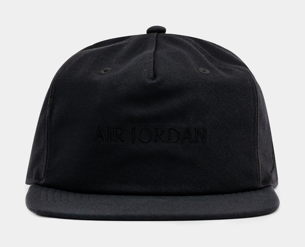 Exclusive Club Unstructured Cap Mens Snapback (Black) — S/M — Front View