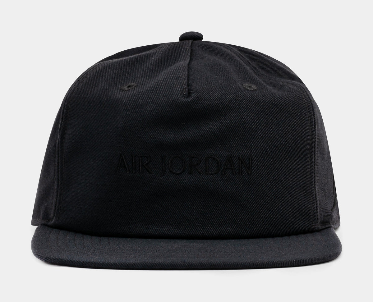 Exclusive Club Unstructured Cap Mens Snapback (Black) — S/M — Front View