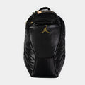 Exclusive Air Jordan 12 Retro Mens Backpack (Black/Gold) — OS — Front View