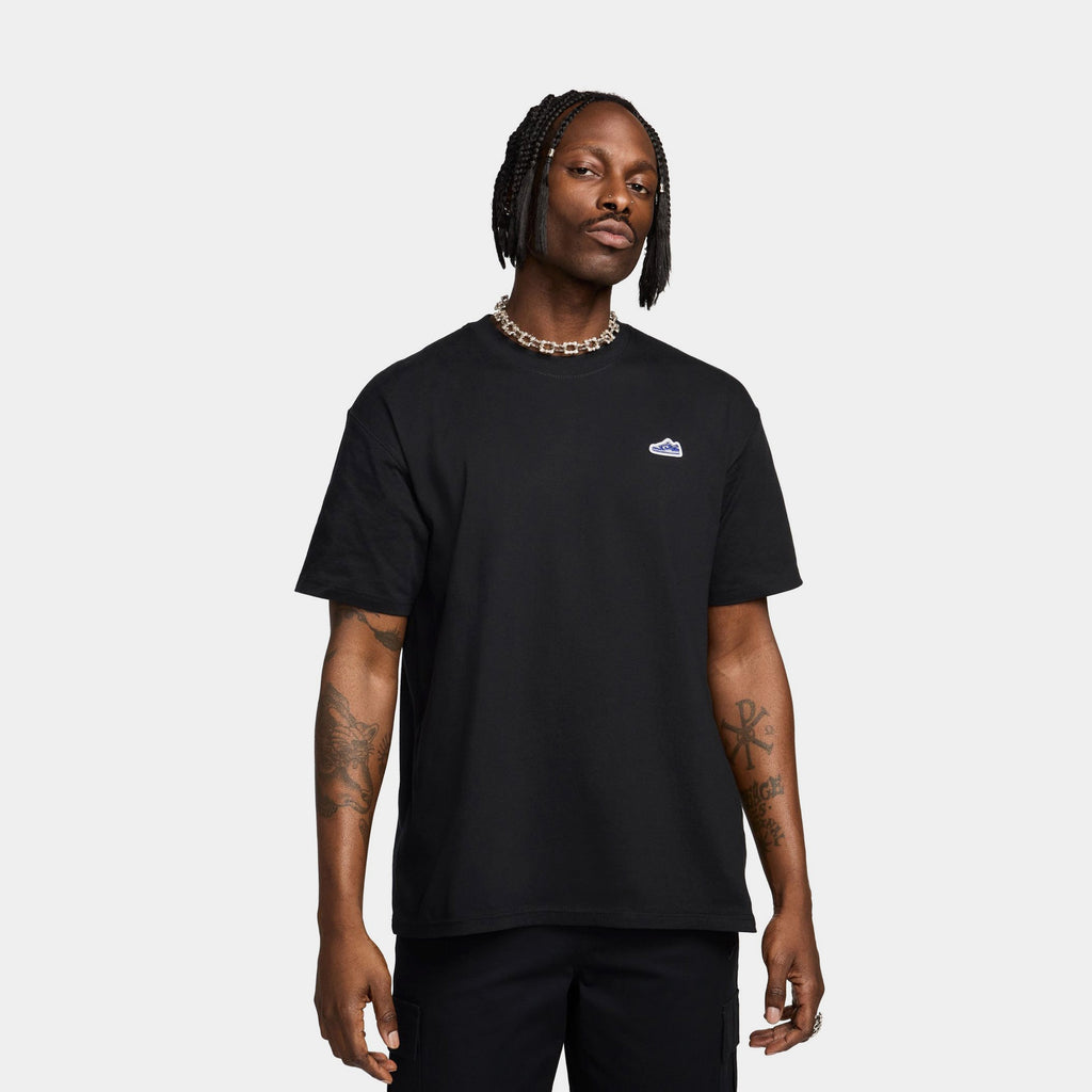 Exclusive NSW Max 90 Mens Short Sleeve Shirt (Black) — S — Front View