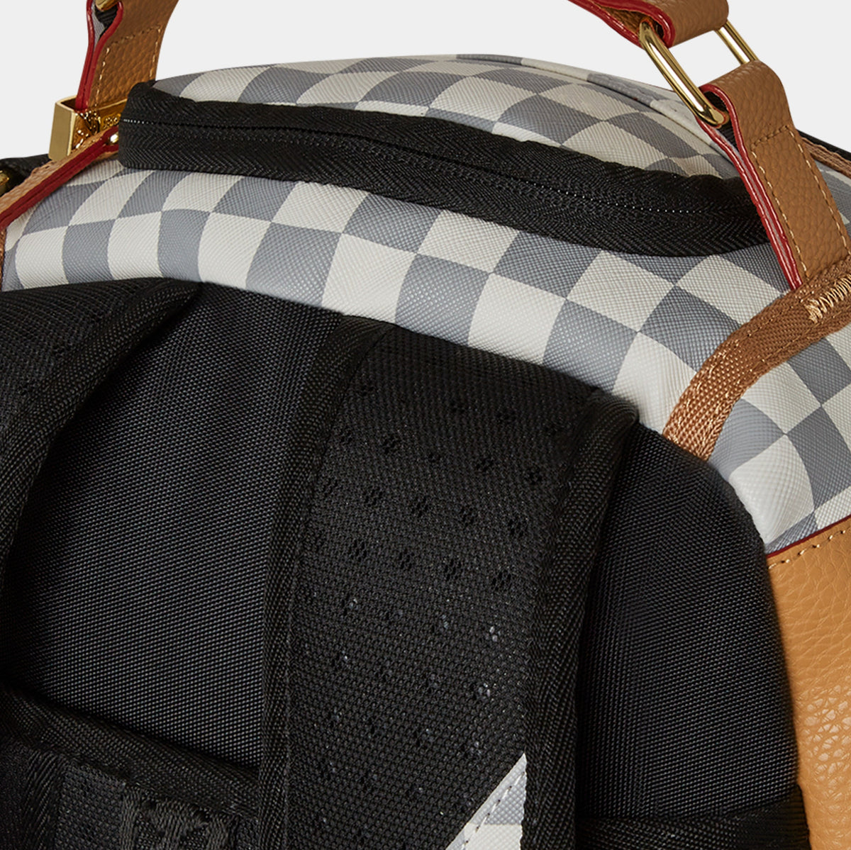 Exclusive Henny Raceway Mens Backpack (White/Beige) — OS — Detail View
