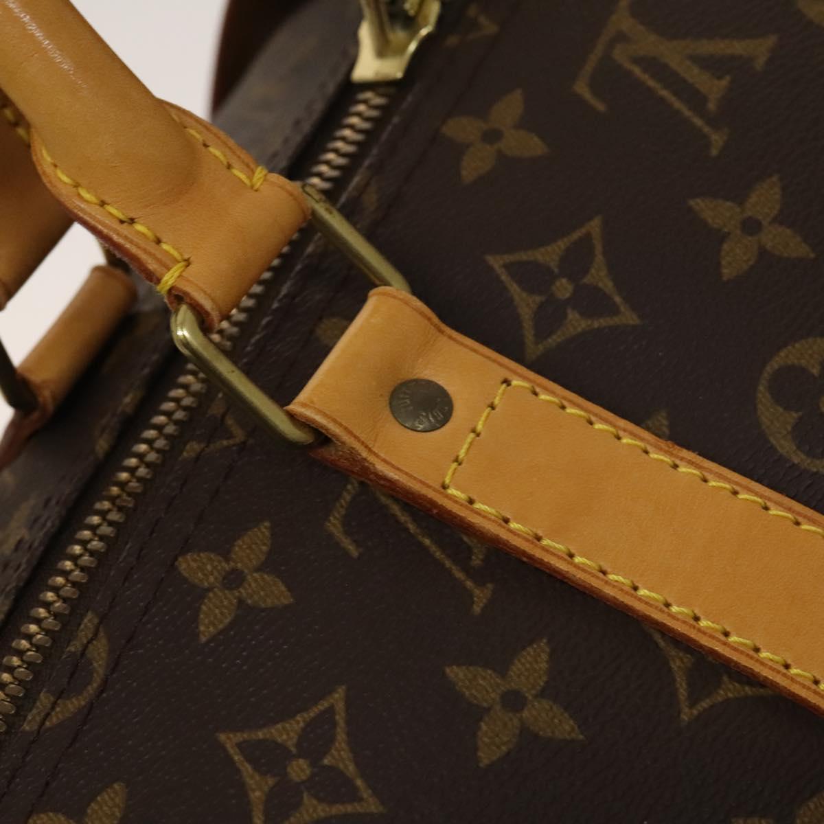 Louis Vuitton Keepall Bag Monogram Canvas Brown Canvas Bag (Pre-Owned)