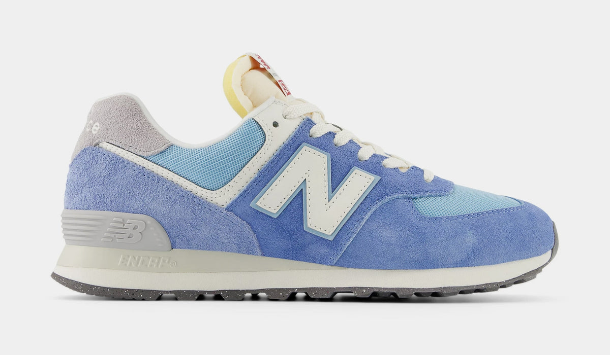 Exclusive 574 Mens Lifestyle Shoes (Blue/White) — 4 — Front View
