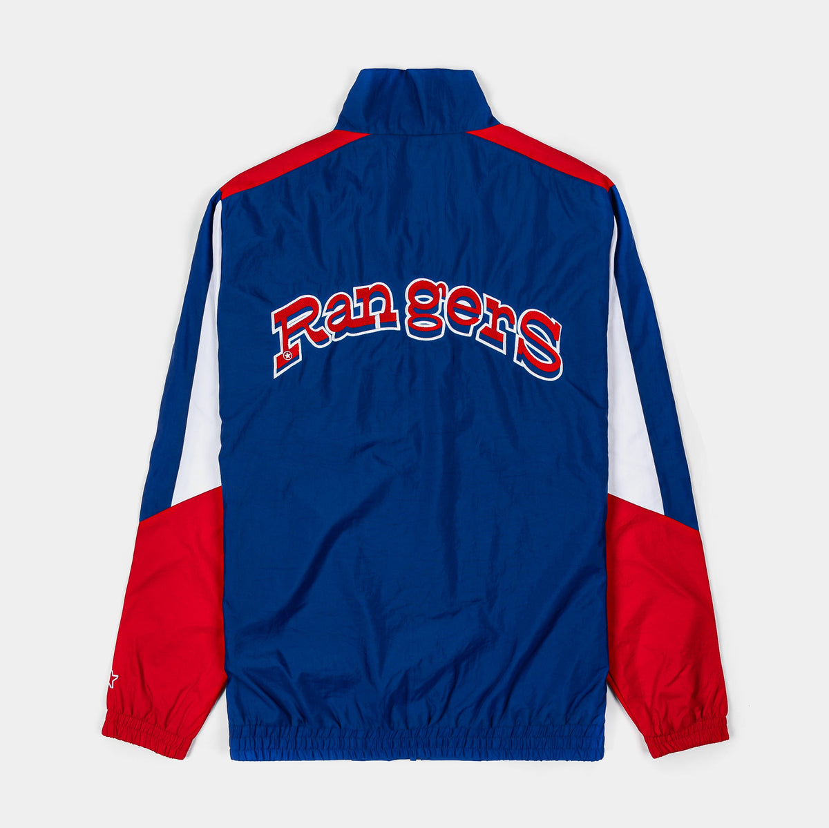Exclusive Texas Rangers Sprinter Light Weight Mens Jacket (Blue/Red) — S — Side View