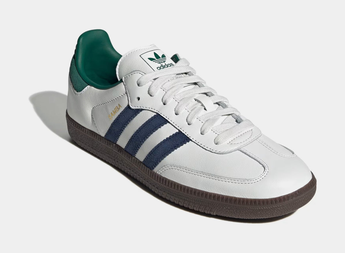 Exclusive Samba OG Mens Lifestyle Shoes (Core Black/Cloud White/Collegiate Green) — 4 — Side View