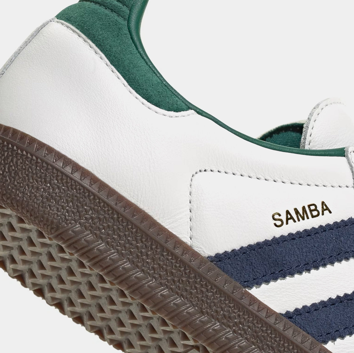 Exclusive Samba OG Mens Lifestyle Shoes (Core Black/Cloud White/Collegiate Green) — 4 — Top View