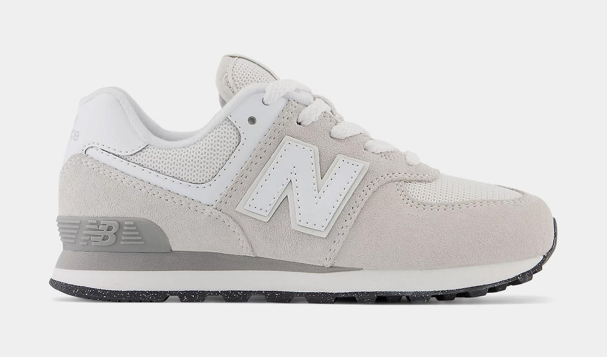 Exclusive 574 Preschool Running Shoes (Nimbus Cloud/White) — 10.5C — Front View