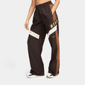 Exclusive NSW High Waisted Trousers Womens Pants (Brown) — XS — Front View