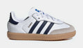 Exclusive Samba OG Infant Toddler Lifestyle Shoes (Cloud White/Night Indigo/Gum) — 4C — Front View
