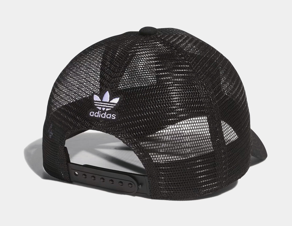 Exclusive Worldwide Full Mesh Trucker Mens Hat (Black) — OS — Side View