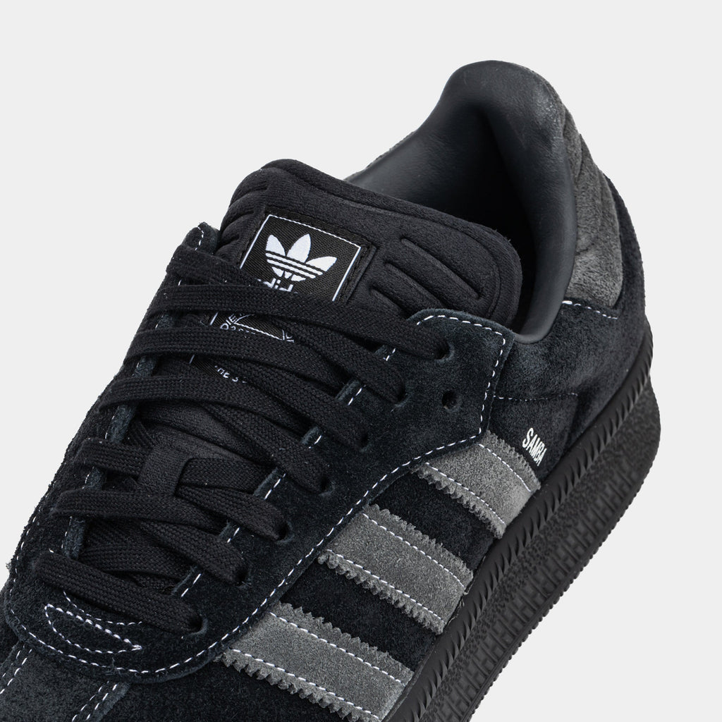 Exclusive Samba XLG Mens Lifestyle Shoes (Black/Grey) — 4 — Side View
