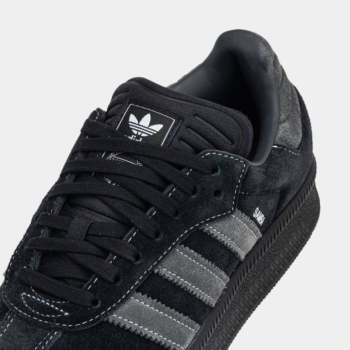 Exclusive Samba XLG Mens Lifestyle Shoes (Black/Grey) — 4 — Side View