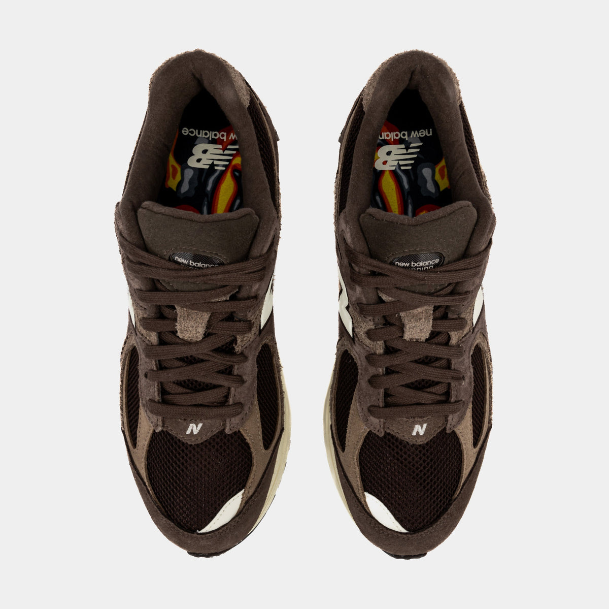Exclusive Shoe Palace x New Balance 2002R Volcanic Rocks Mens Running Shoes (Brown) — 4 — Detail View