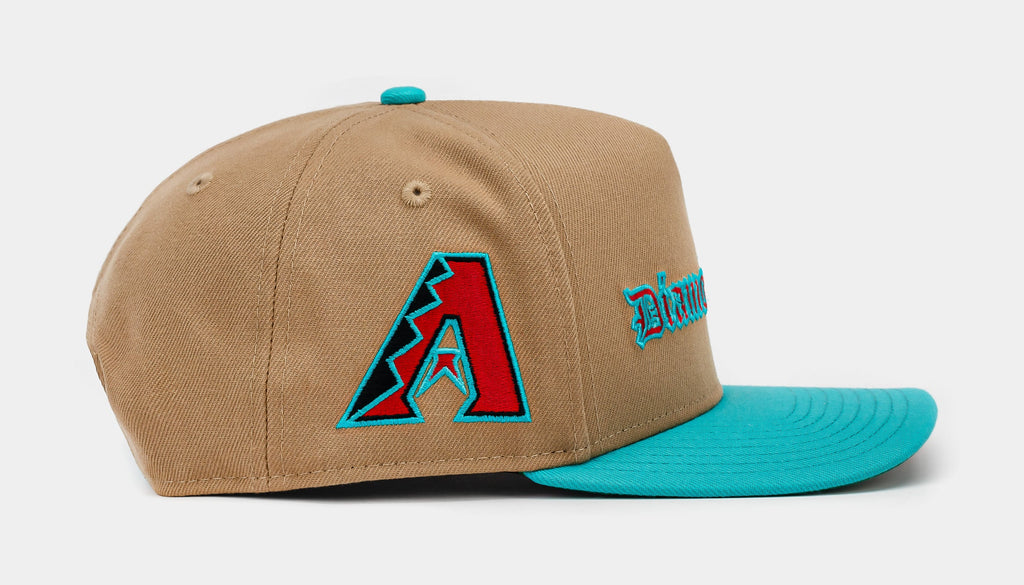Exclusive Shoe Palace Exclusive Arizona Diamondbacks Khaki 950AF Snapback Mens Hat (Khaki/Blue) — OS — Side View