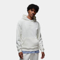 Exclusive Wordmark Fleece Pullover Mens Hoodie (Sail/White) — S — Front View