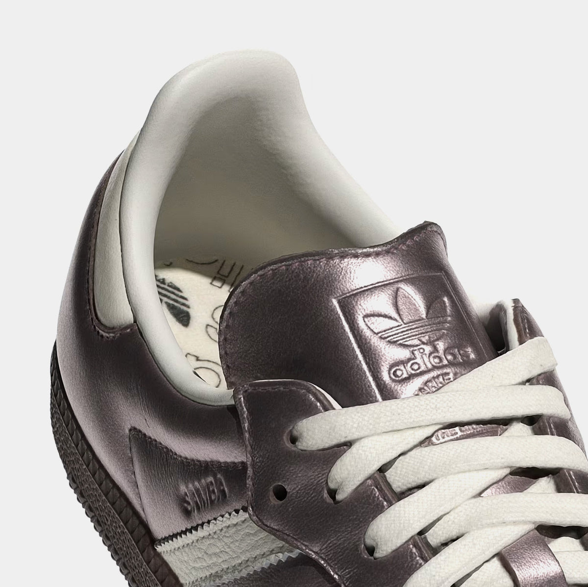 Exclusive Samba OG Womens Lifestyle Shoes (Metallic Purple/White) — 5 — Side View