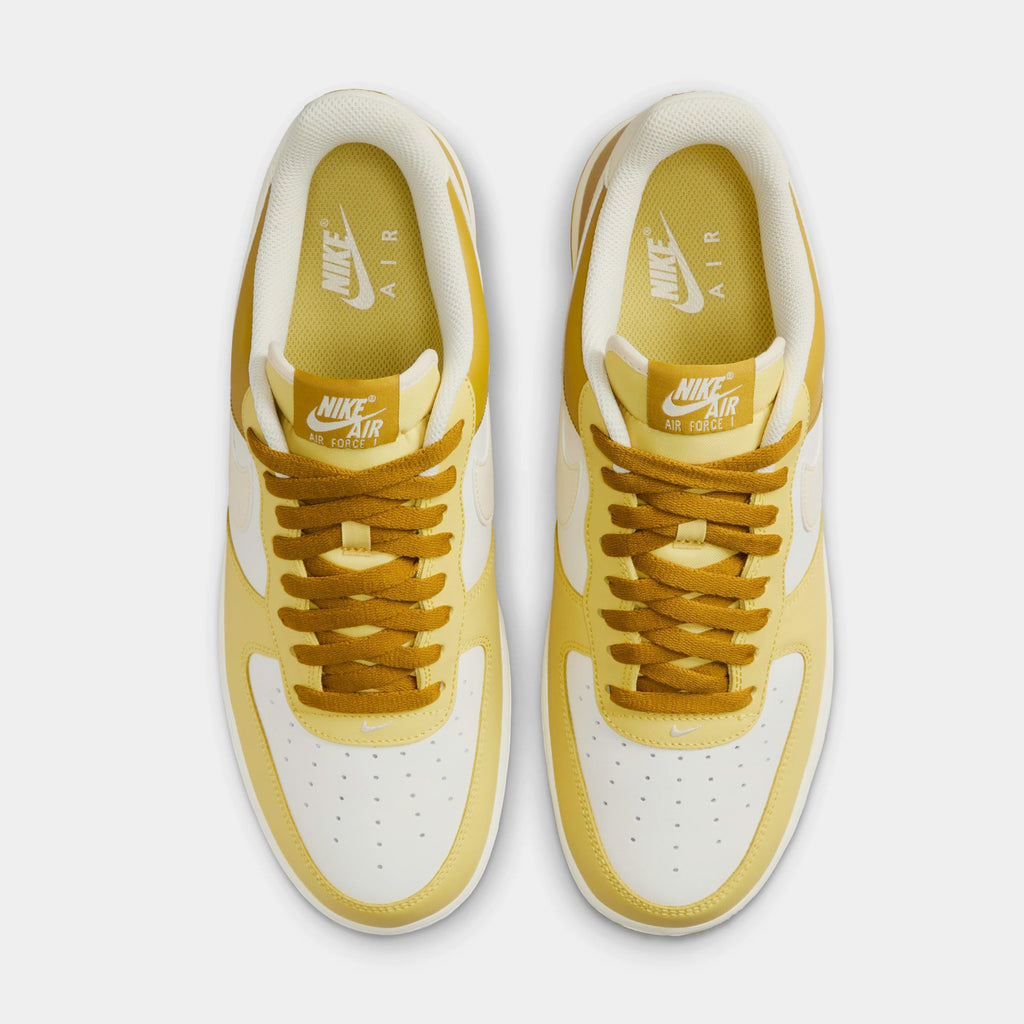 Exclusive Air Force 1 '07 Mens Lifestyle Shoes (Bronzine/Coconut Milk/Sail) — 6 — Side View