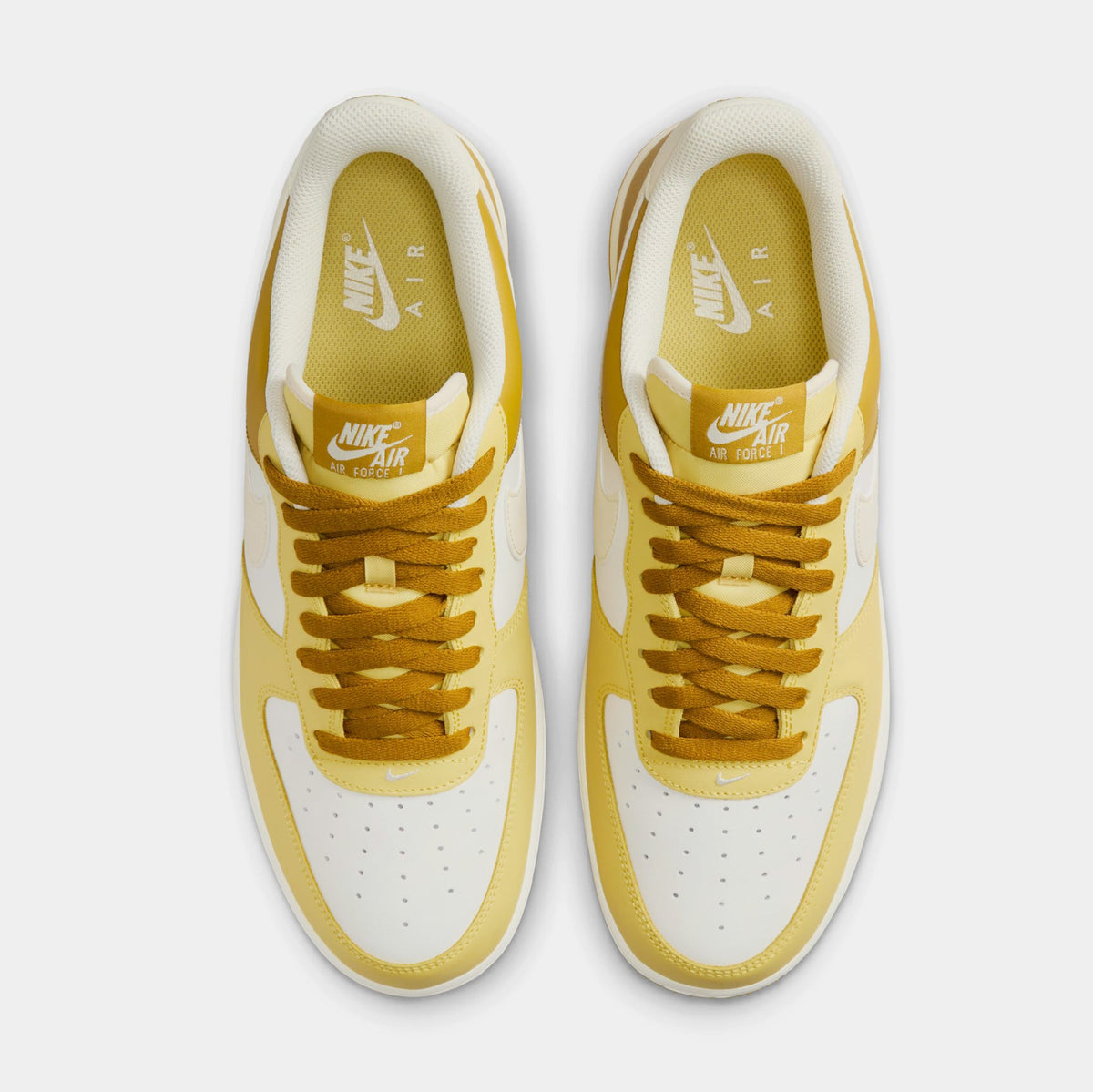 Exclusive Air Force 1 '07 Mens Lifestyle Shoes (Bronzine/Coconut Milk/Sail) — 6 — Side View