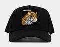 Exclusive Premium Pantera Trucker Mens Hat (Black/Yellow) — OS — Front View