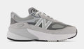 Exclusive FuelCell 990v6 Grade School Running Shoes (Grey/Silver) — 3.5Y — Front View