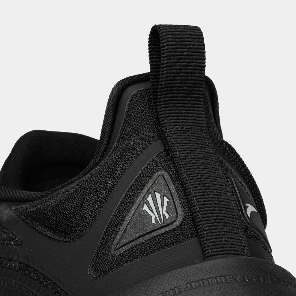 Exclusive Kai 1 Yin Grade School Basketball Shoes (Black) — 3Y — Back View