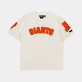 Exclusive San Francisco Giants Triple Tonal Mens Short Sleeve Shirt (Neutral/Orange) — S — Front View