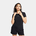 Exclusive NSW Chill Knit Womens Short Sleeve Shirt (Black) — XS — Front View