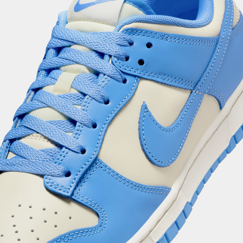 Exclusive Dunk Low Mens Lifestyle Shoes (Coconut Milk/University Blue/Sail/White) — 4 — Side View
