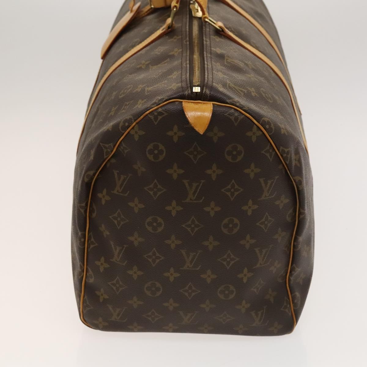 Louis Vuitton Keepall Bag Monogram Canvas Brown Canvas Bag (Pre-Owned)