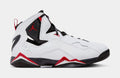 Exclusive True Flight Mens Basketball Shoes (White/Varsity Red/Black) — 7 — Front View