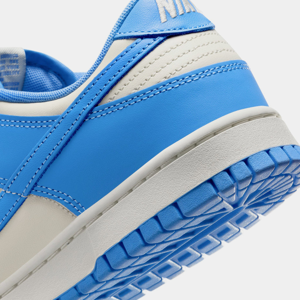Exclusive Dunk Low Mens Lifestyle Shoes (Coconut Milk/University Blue/Sail/White) — 4 — Back View
