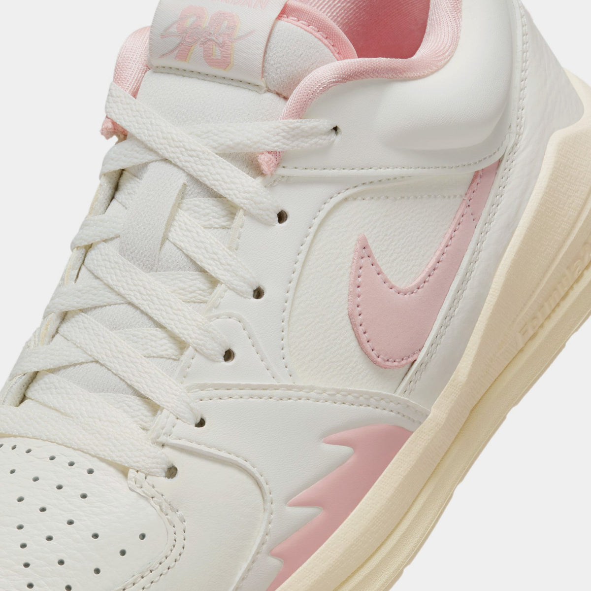 Exclusive Stadium 90 Womens Lifestyle Shoes (Sail/Muslin/Neutral Grey/Legend Pink) — 5 — Side View