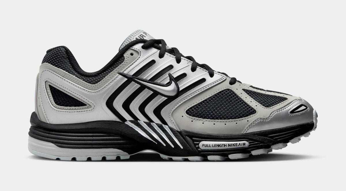 Exclusive Air Pegasus 2K5 Metallic Silver Mens Running Shoes (Metallic Silver/Metallic Platinum/Flat Silver/Black) — 6 — Front View