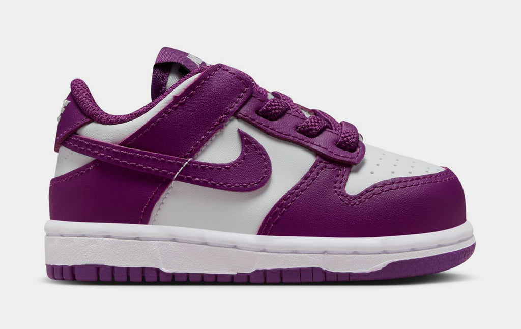 Exclusive Dunk Low Infant Toddler Lifestyle Shoes (/White/Viotech) — 2C — Front View