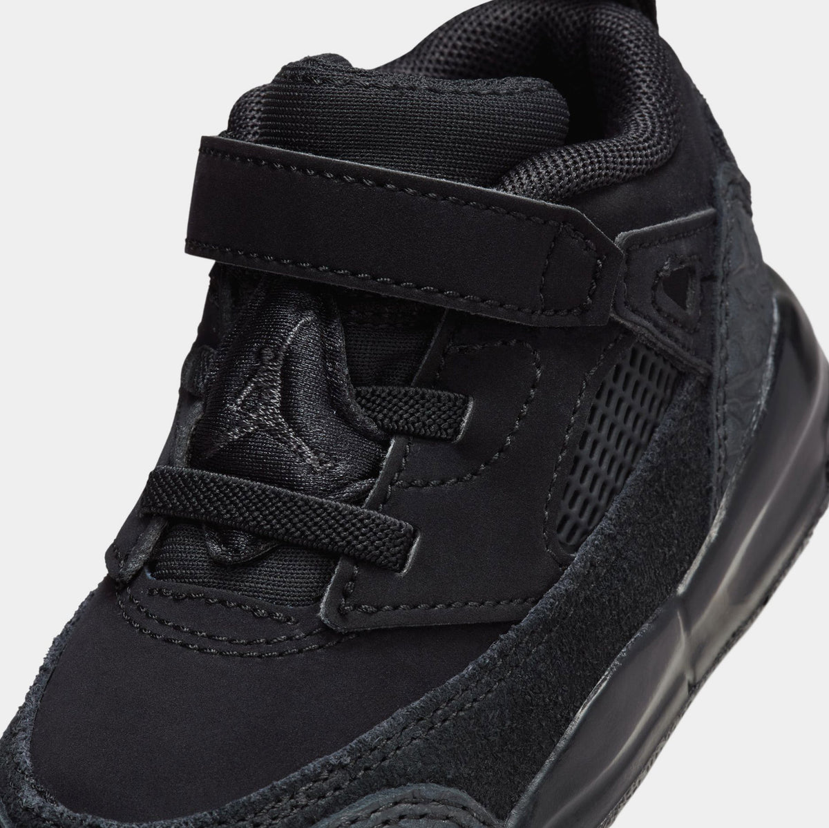 Exclusive Spizike Low Infant Toddler Basketball Shoes (Black) — 2C — Side View