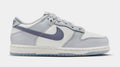 Exclusive Dunk Low Light Carbon Grade School Lifestyle Shoes (Summit White/Wolf Grey/Light Carbon) — 10.5C — Front View