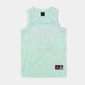 Exclusive JDN 23 Grade School Jersey (Mint/White) — S — Front View