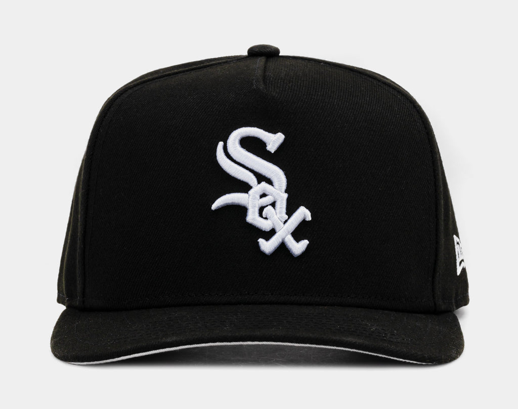 Exclusive Chicago White Sox 950AF Snapback Mens Hat (Black/White) — OS — Front View