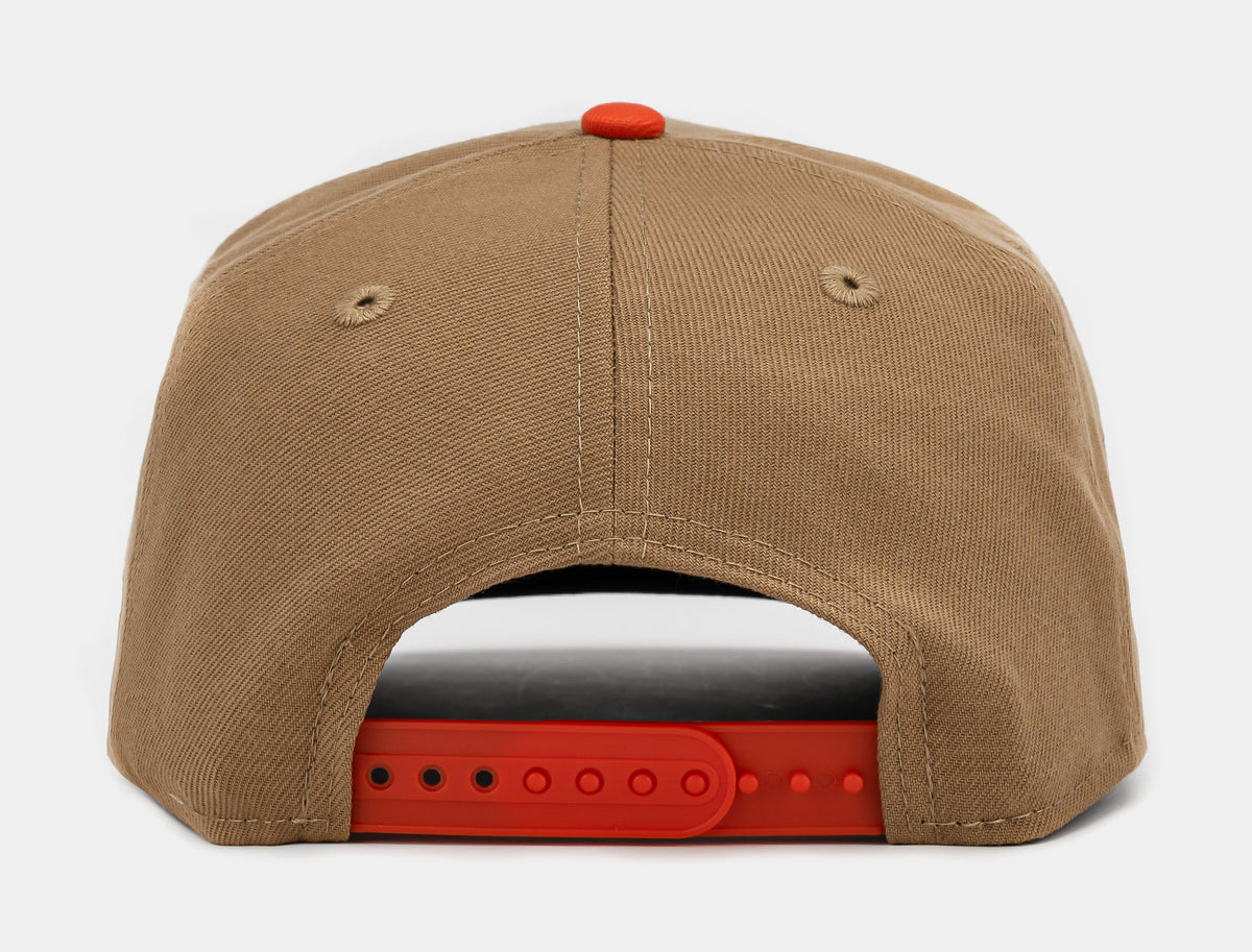 Exclusive Shoe Palace Exclusive Miami Dolphin Khaki 950AF Snapback Mens Hat (Khaki/Orange/Blue) — OS — Back View