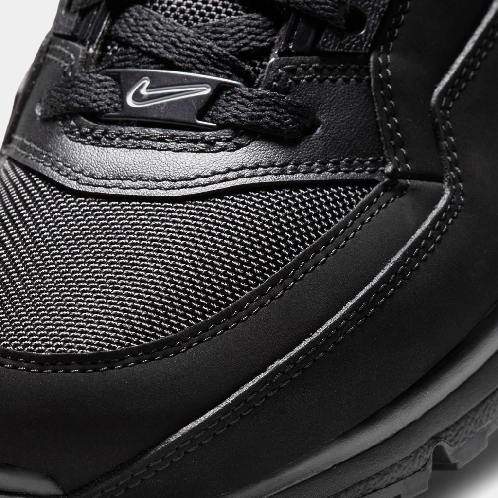 Exclusive Air Max LTD 3 Mens Running Shoes (Black/Smoke Grey/University Red) — 6 — Side View