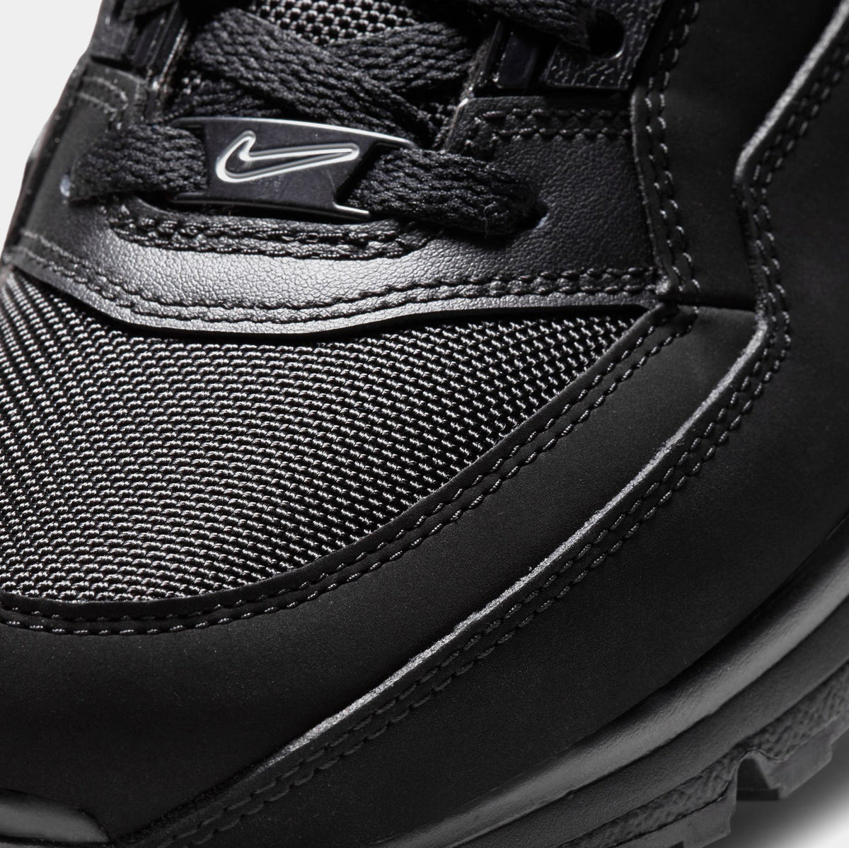 Exclusive Air Max LTD 3 Mens Running Shoes (Black/Smoke Grey/University Red) — 6 — Side View
