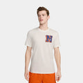 Exclusive NSW 1972 Athletics Mens Short Sleeve Shirt (Beige/Orange) — S — Front View