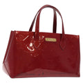 Louis Vuitton Wilshire Handbag Monogram Vernis Red Patent_Leather Handbag (Pre-Owned)