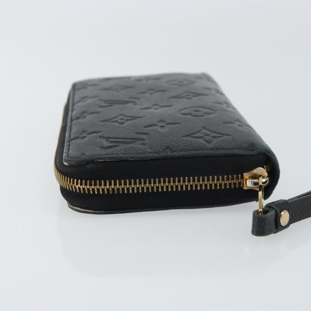 Louis Vuitton Zippy Wallet Nm Leather Empreinte Black Leather Wallets Accessory (Pre-Owned)