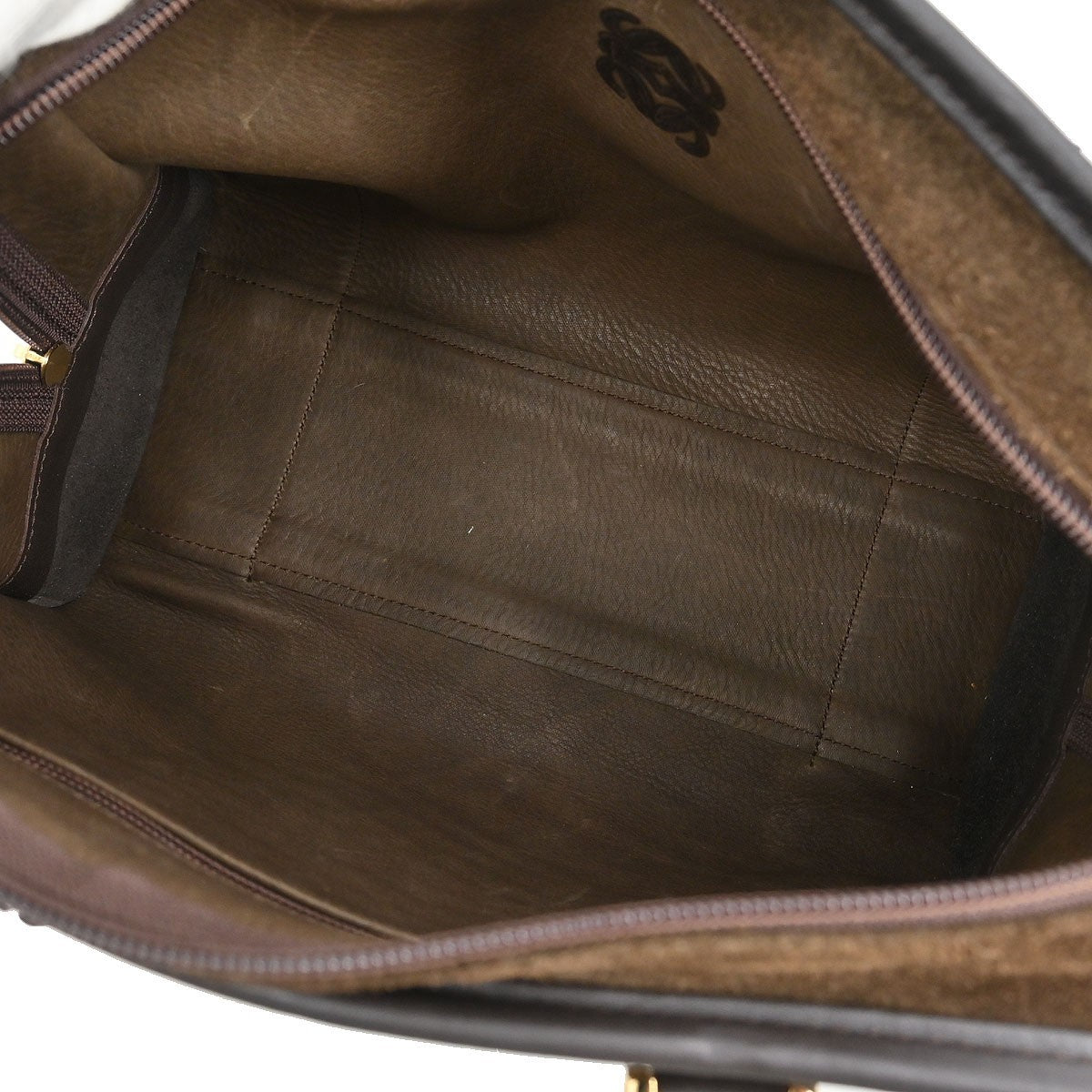 Loewe Amazona Bag Suede Brown Suede Handbag (Pre-Owned)