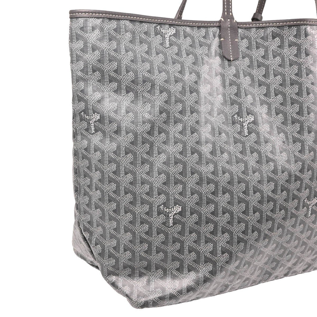 Goyard Saint Louis Tote Coated Canvas Gray Canvas Tote Bag Bag (Pre-Owned)
