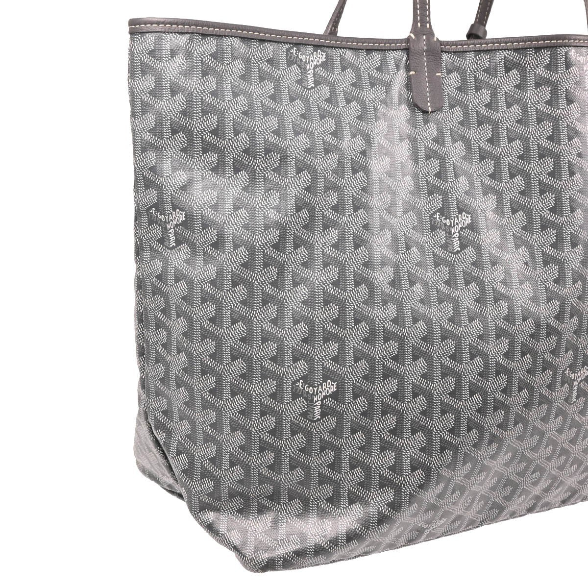 Goyard Saint Louis Tote Coated Canvas Gray Canvas Tote Bag Bag (Pre-Owned)