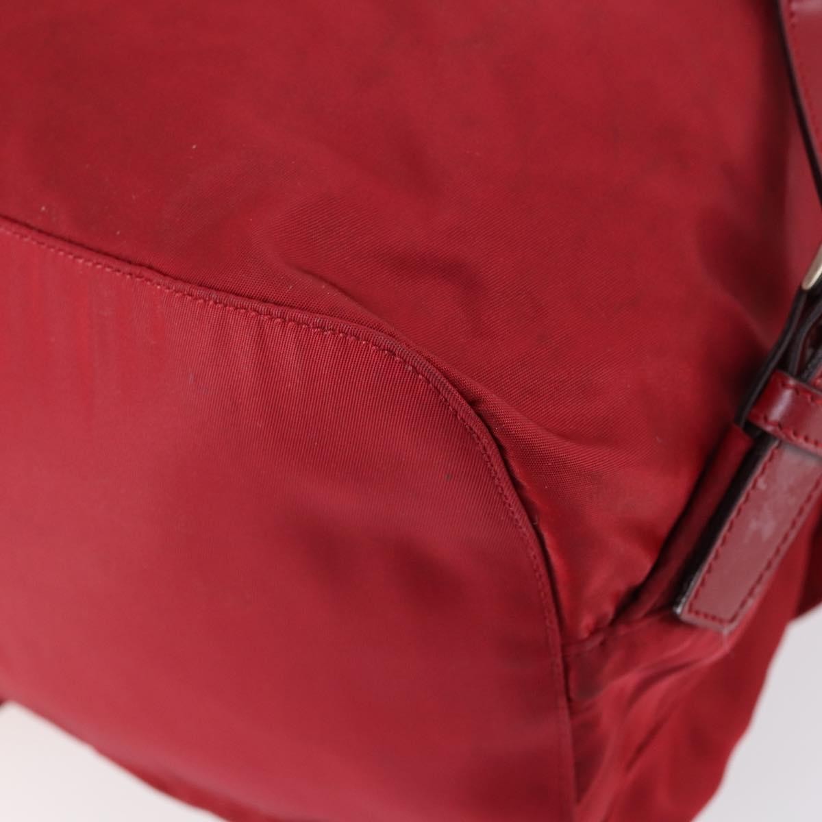 Prada Double Front Pocket Backpack Tessuto Red Nylon Backpack Bag (Pre-Owned)
