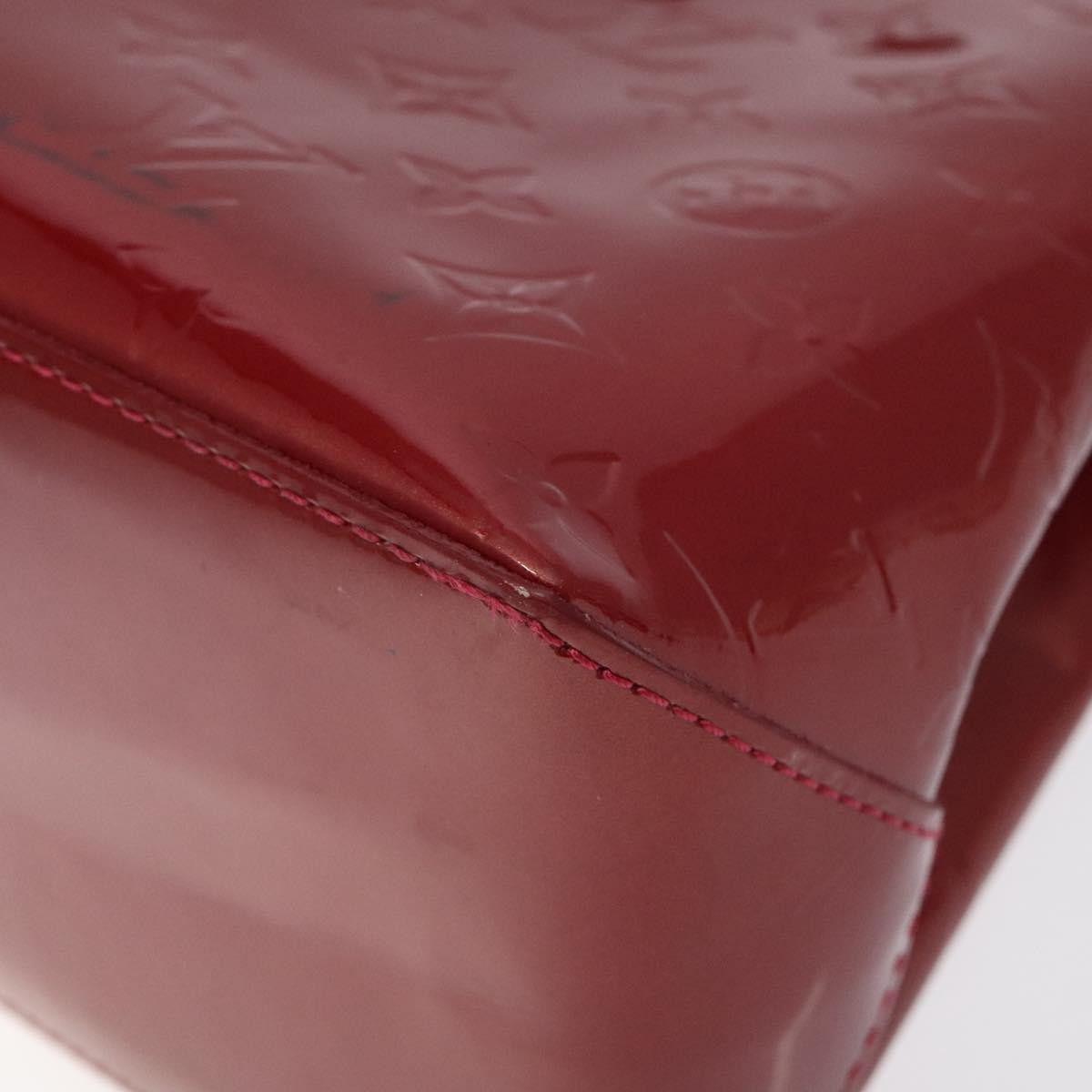 Louis Vuitton Wilshire Handbag Monogram Vernis Red Patent_Leather Handbag (Pre-Owned)