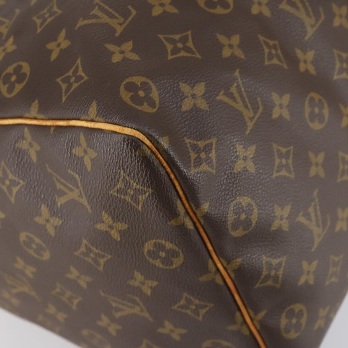 Louis Vuitton Keepall Bag Monogram Canvas Brown Canvas Travel Bag Bag (Pre-Owned)